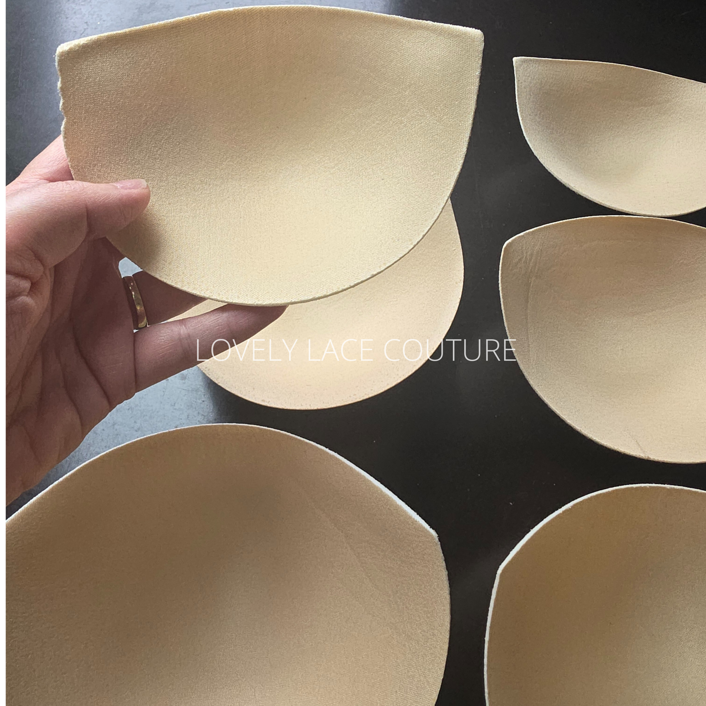 1 pair soft quality bra pads, breathable bra padding inserts for wedding dresses