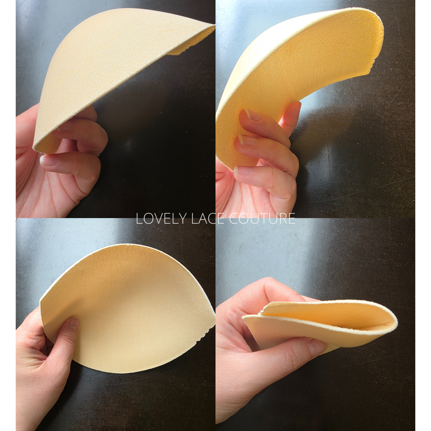 1 pair soft quality bra pads, breathable bra padding inserts for wedding dresses