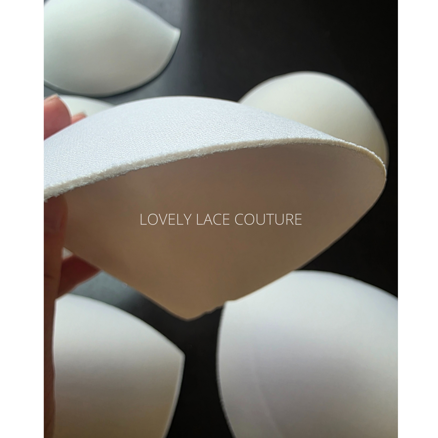 1 pair soft quality bra pads, breathable bra padding inserts for wedding dresses
