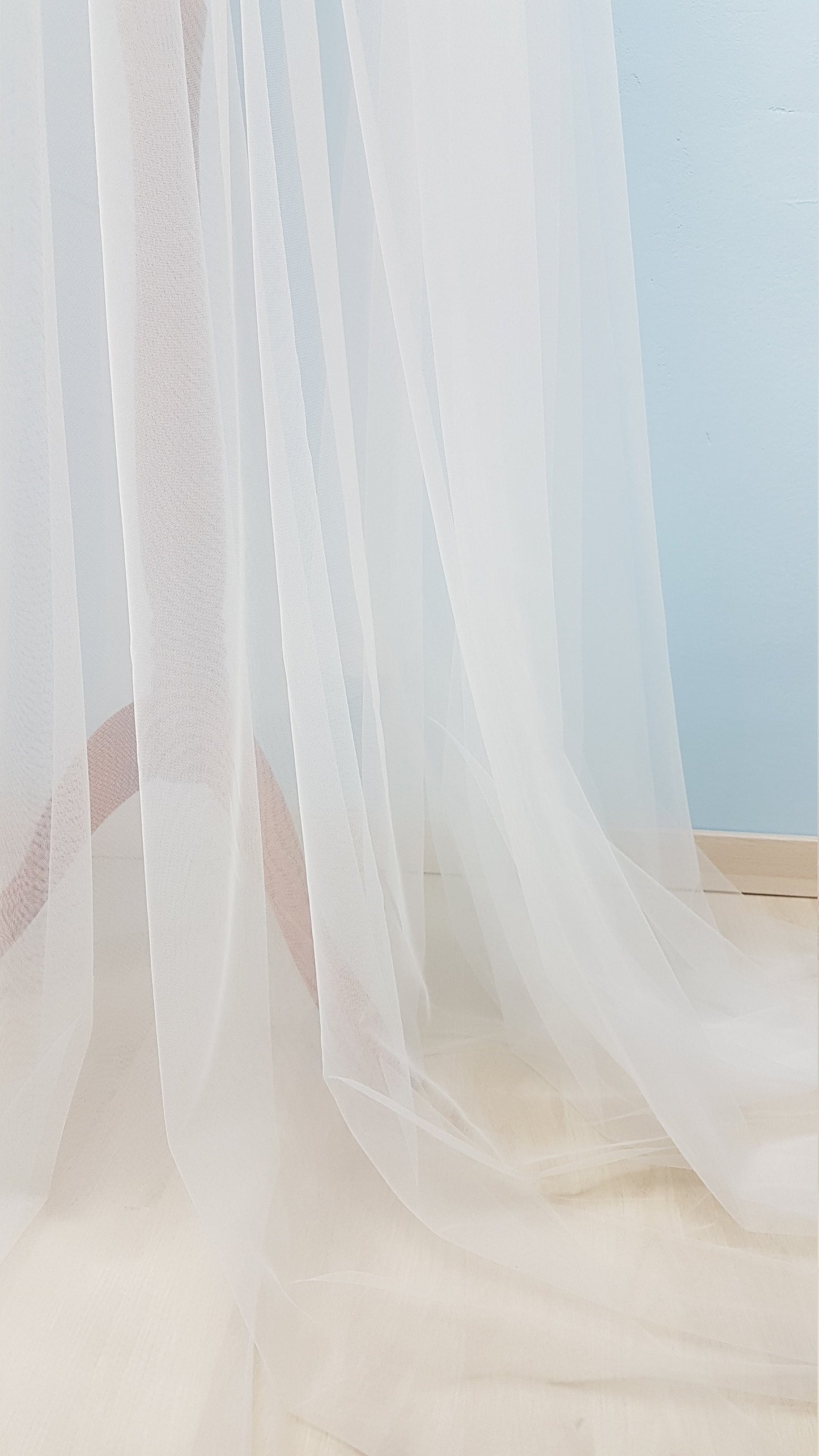 3,28 Yard (3M) breit, Super weicher Italienischer Tüll Stoff für Brautschleier und Hochzeitskleider, Weicher Netzstoff, Brautschleier