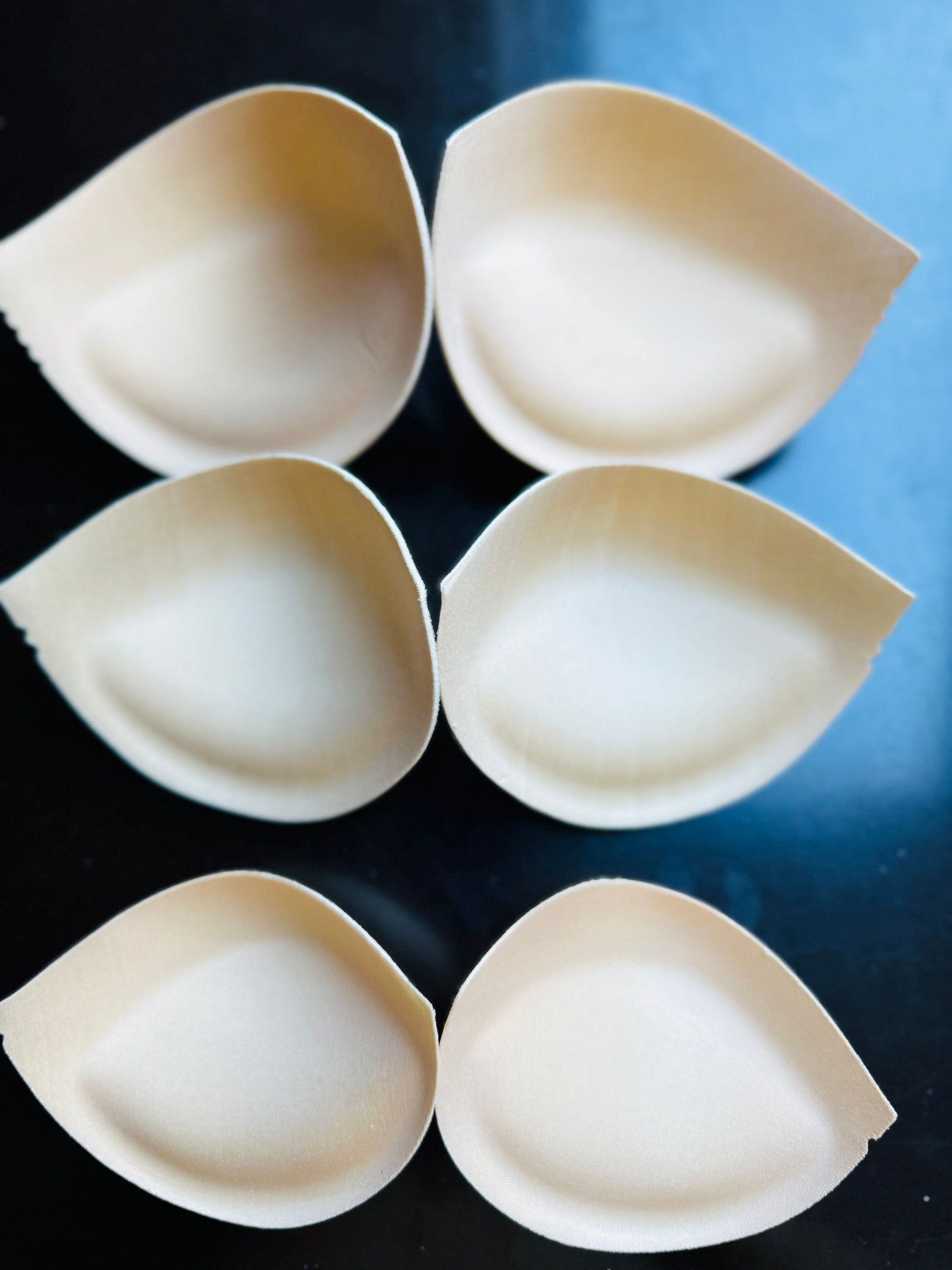 1 pair, quality bra pads with push-up, breathable bra padding inserts for wedding dresses, corset, swimwear. Molded Bra Cup, sew in bra pads