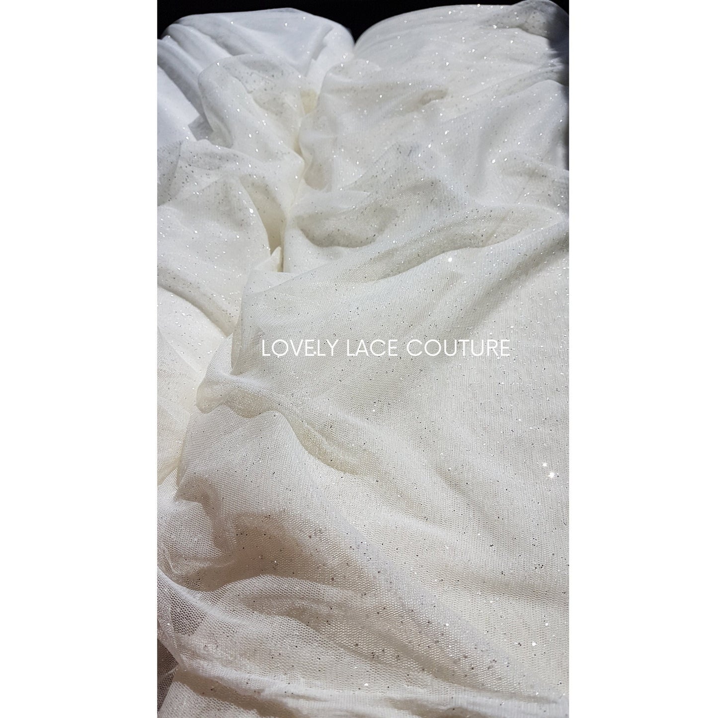 soft glitter mesh tulle fabric