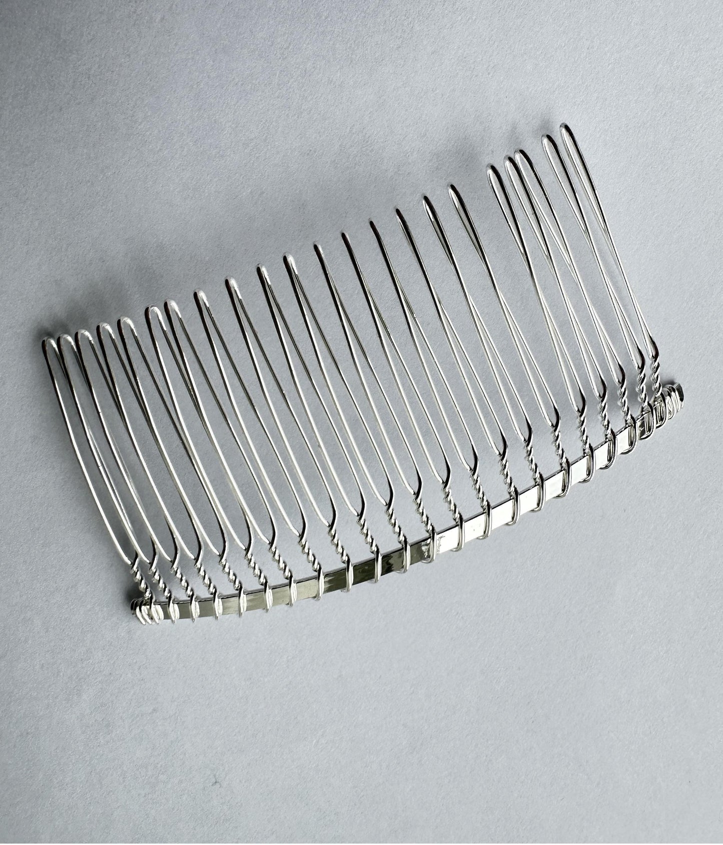 1/3/5/10, Silver Metal Hair Comb for Bridal Veils, Wedding Bridal Veil Comb, DIY Comb, Silver Plated Metal Comb for Fascinators & Millinery