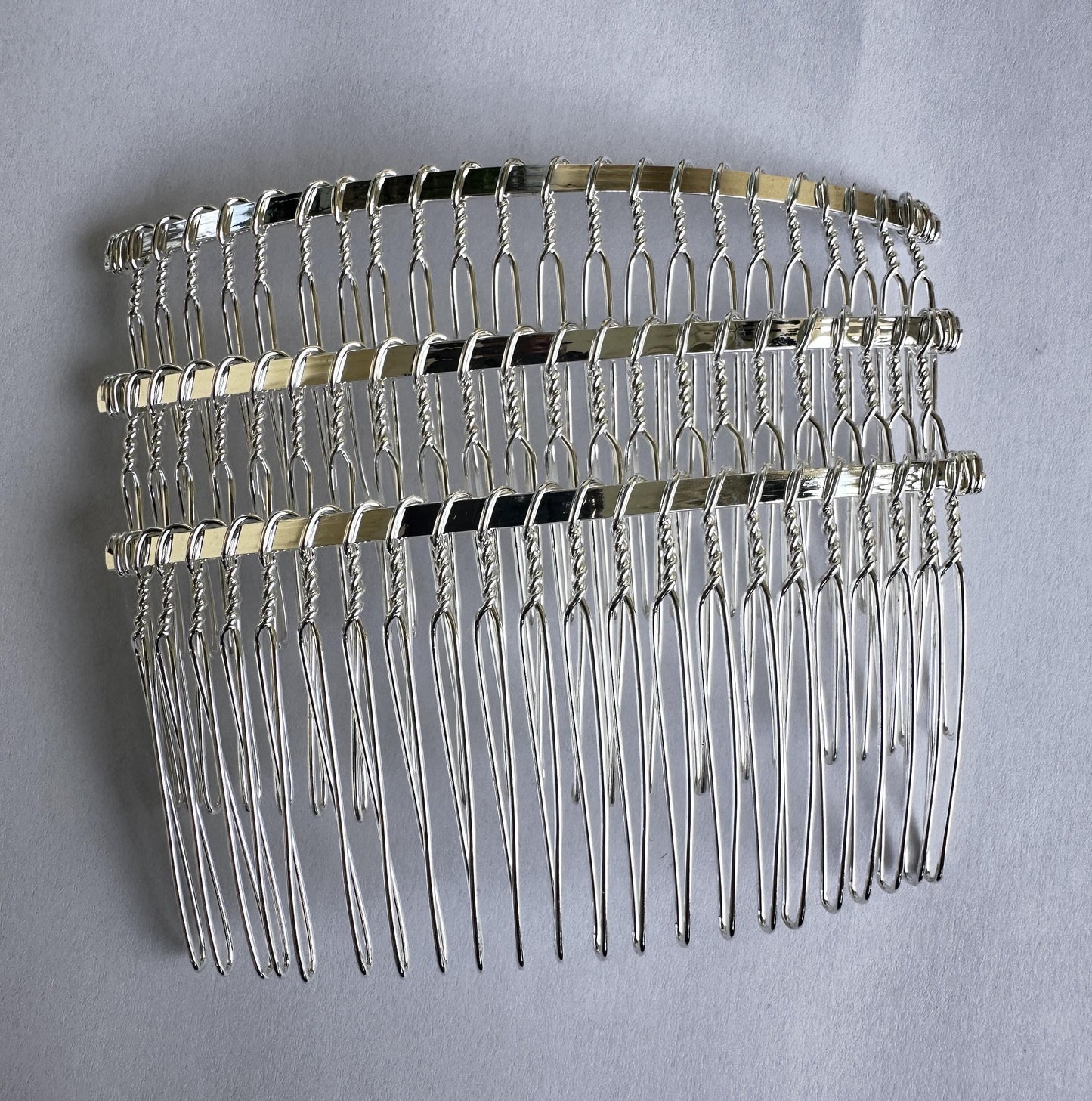 1/3/5/10, Silver Metal Hair Comb for Bridal Veils, Wedding Bridal Veil Comb, DIY Comb, Silver Plated Metal Comb for Fascinators & Millinery