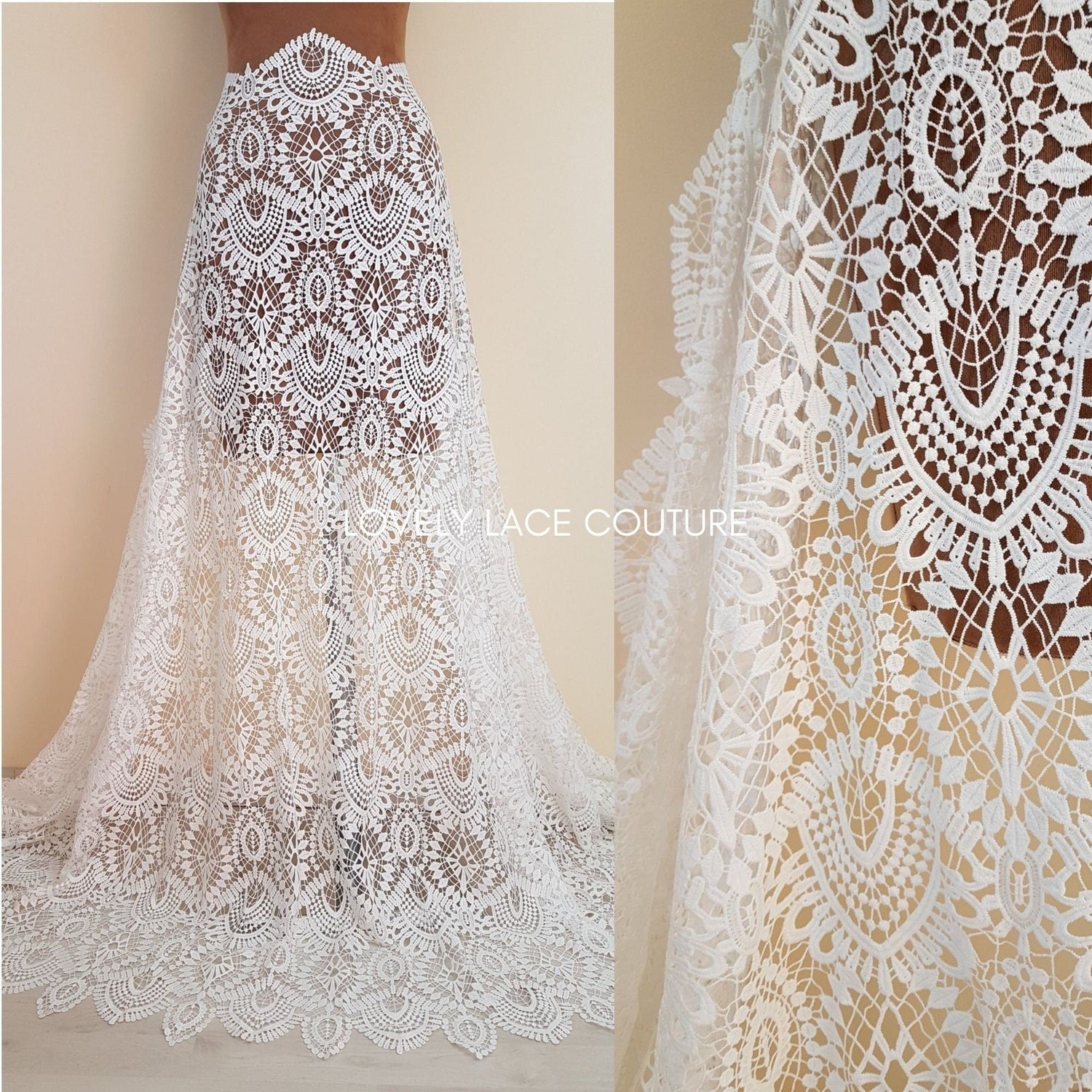 Chantilly/Guipure Lace