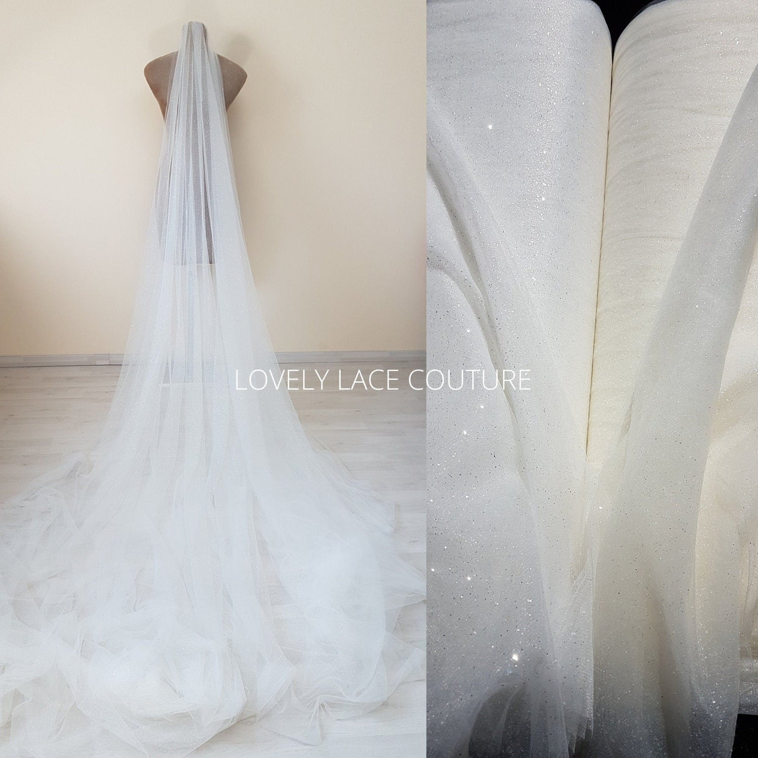 glitter tulle fabric