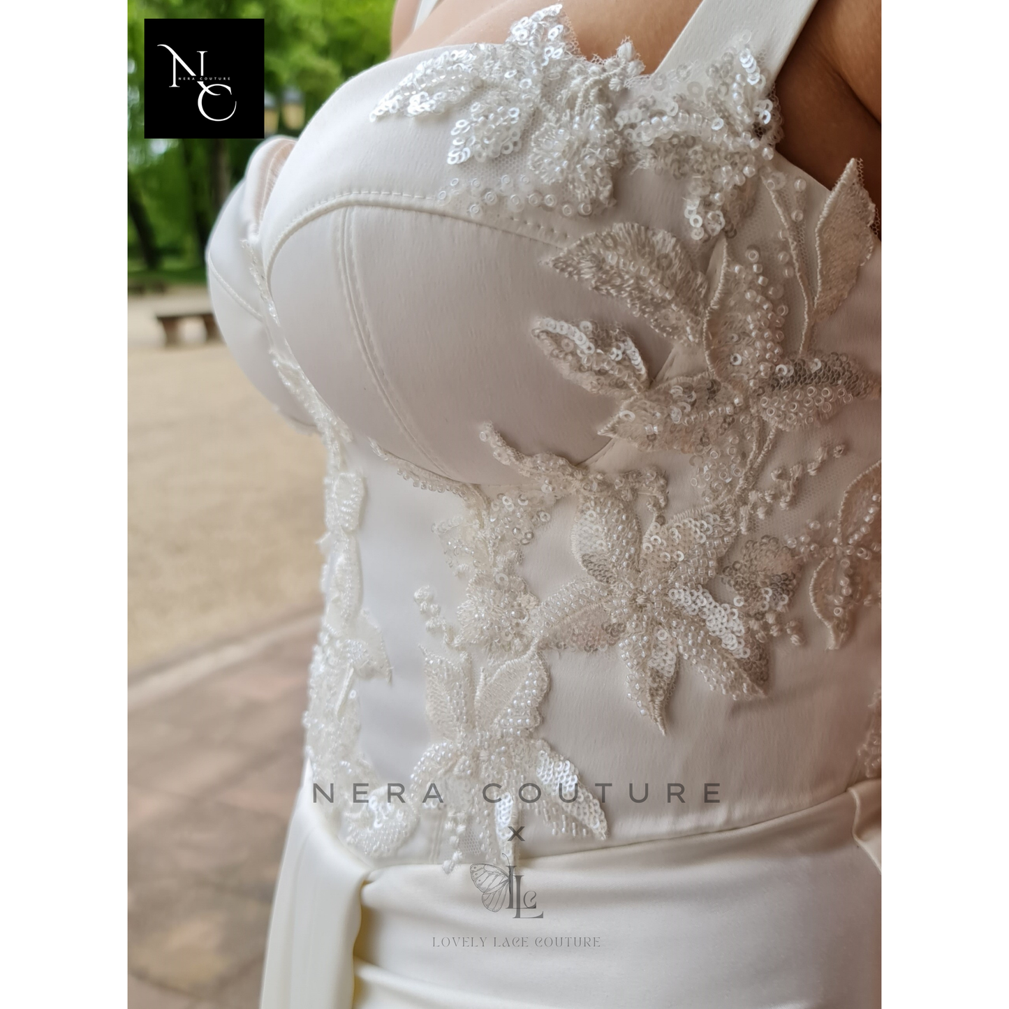 Robe d'inspiration Bridgerton / victorienne, robe de mariée trapèze de couleur menthe, robe de conte de fées avec manches, robe de mariée princesse, robe de bal
