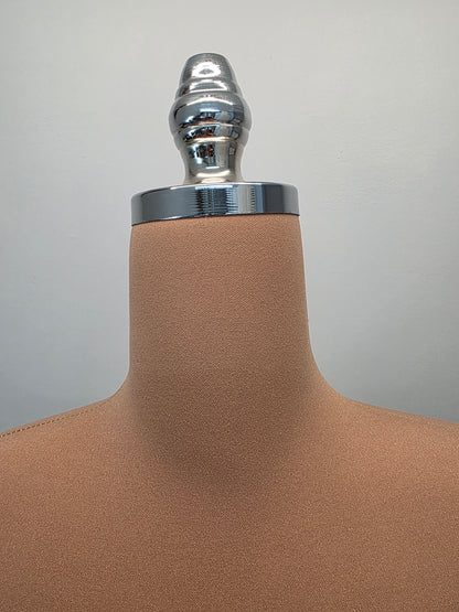 hourglass-shaped dress form, ideal for draping and presenting design ideas