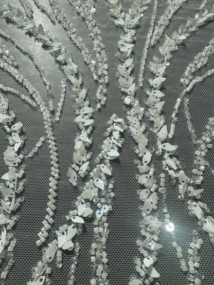 3d handmade couture lace fabric, LL-1583