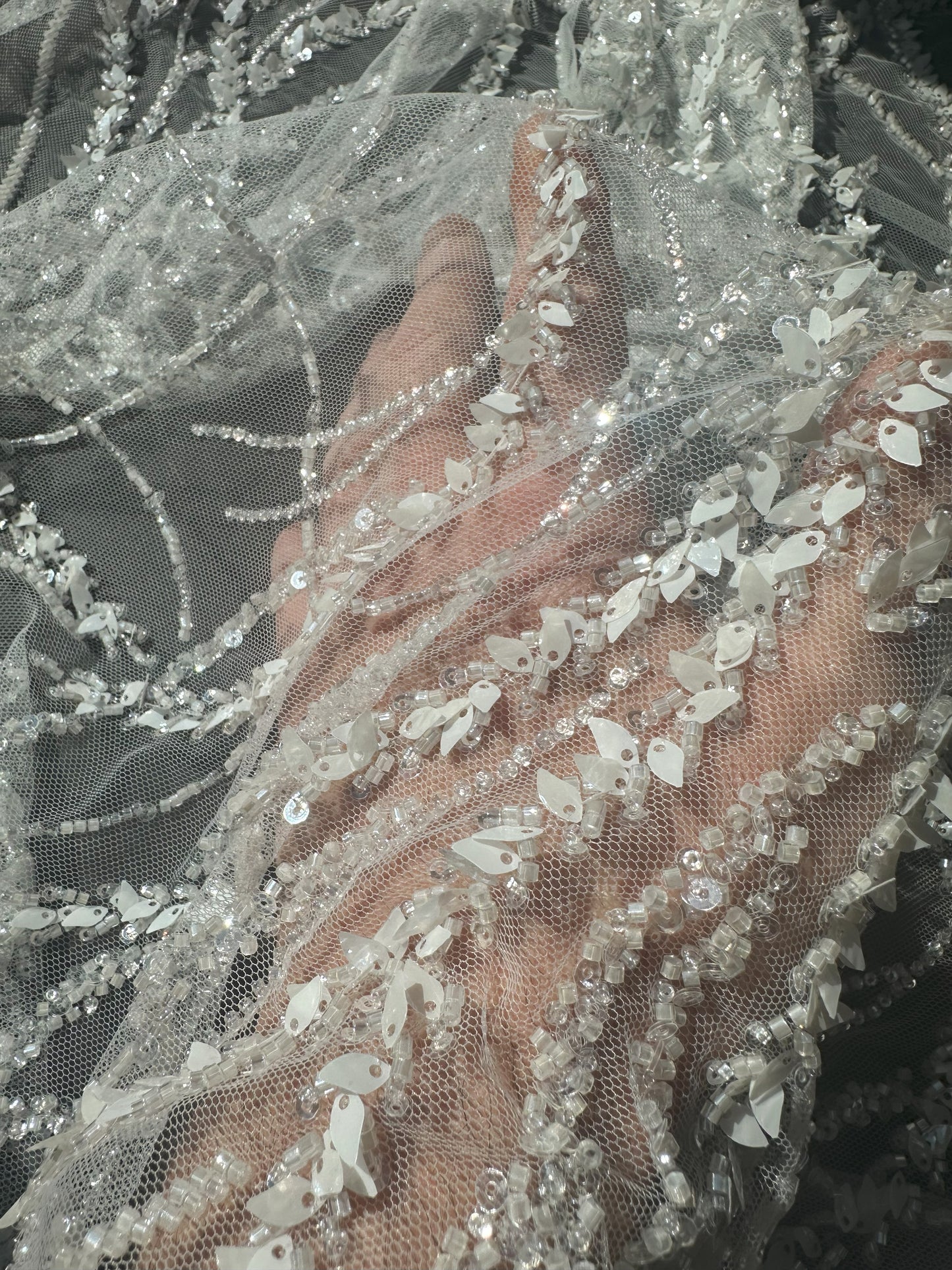 3d handmade couture lace fabric, LL-1583