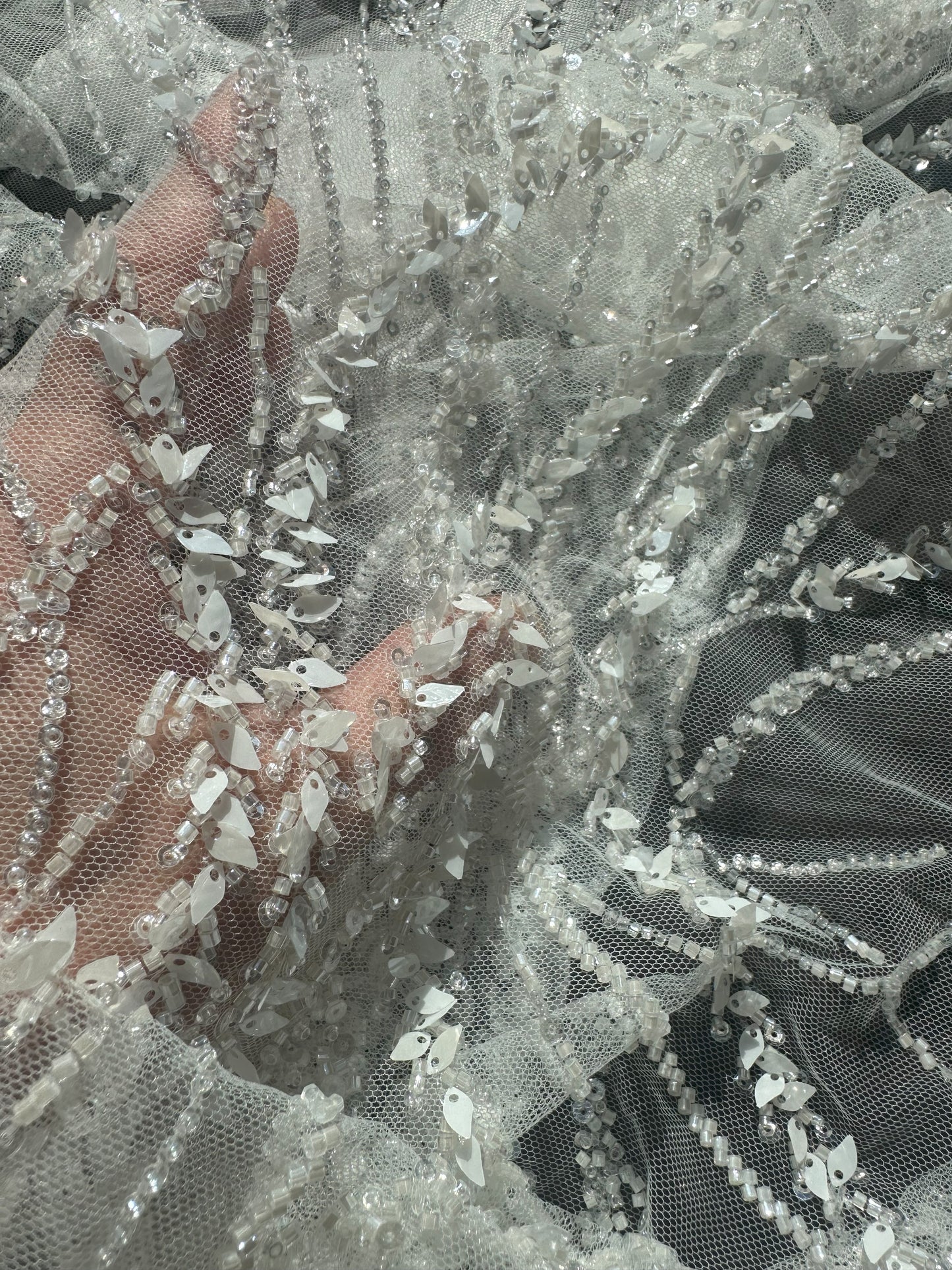 3d handmade couture lace fabric, LL-1583