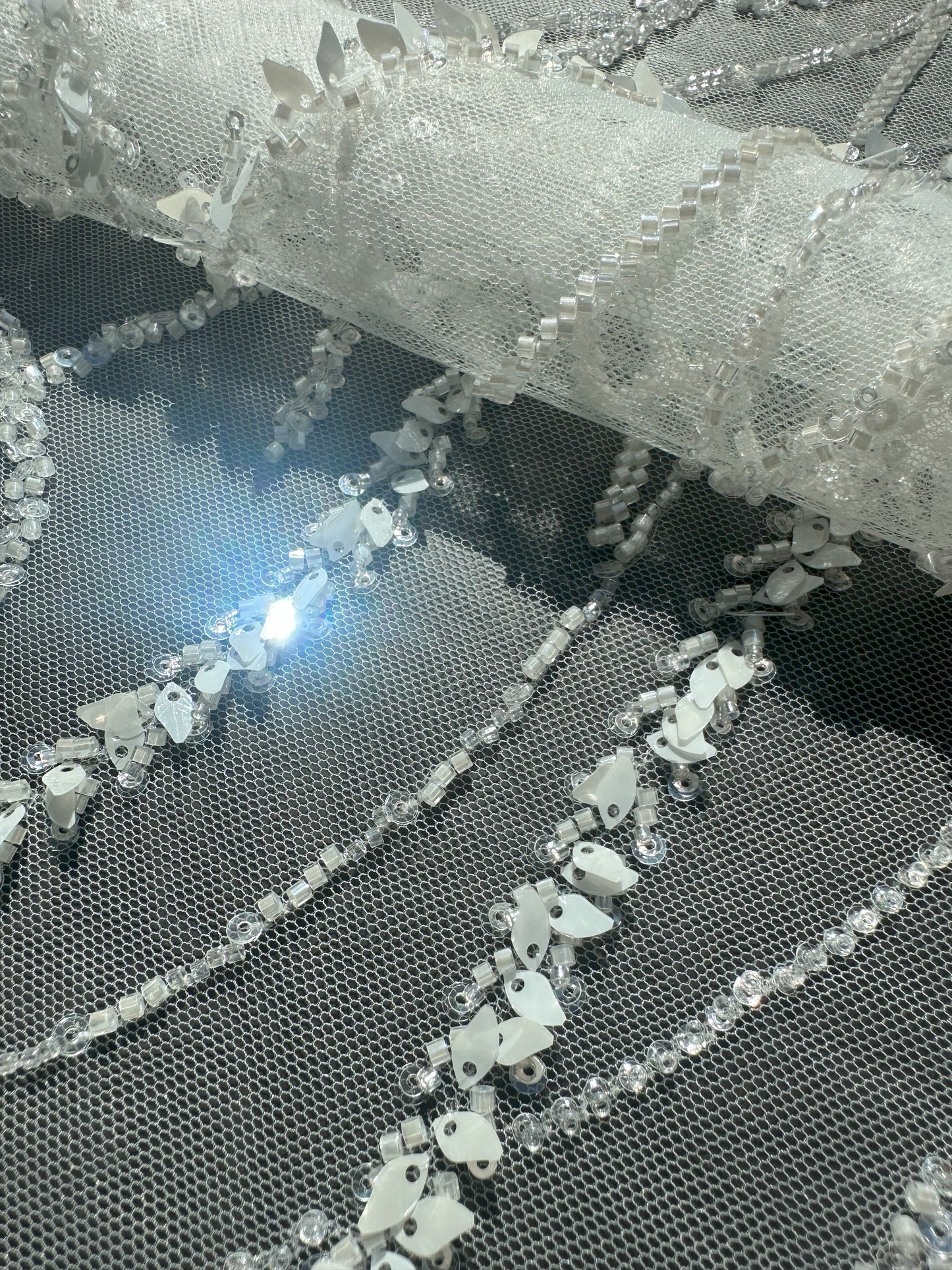 3d handmade couture lace fabric, LL-1583