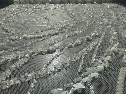 3d handmade couture lace fabric, LL-1583