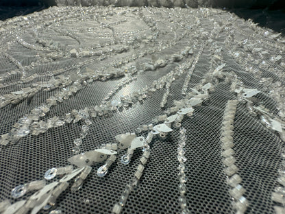 3d handmade couture lace fabric, LL-1583