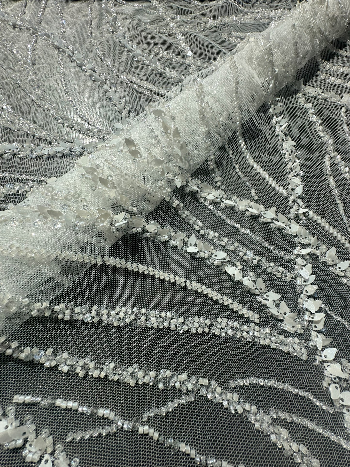 3d handmade couture lace fabric, LL-1583