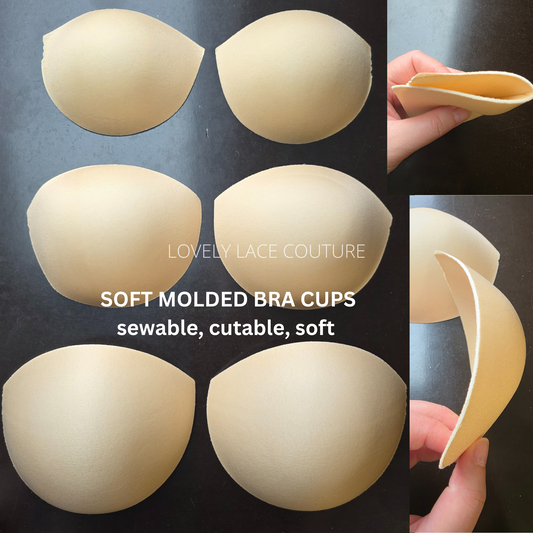 1 pair soft quality bra pads, breathable bra padding inserts for wedding dresses
