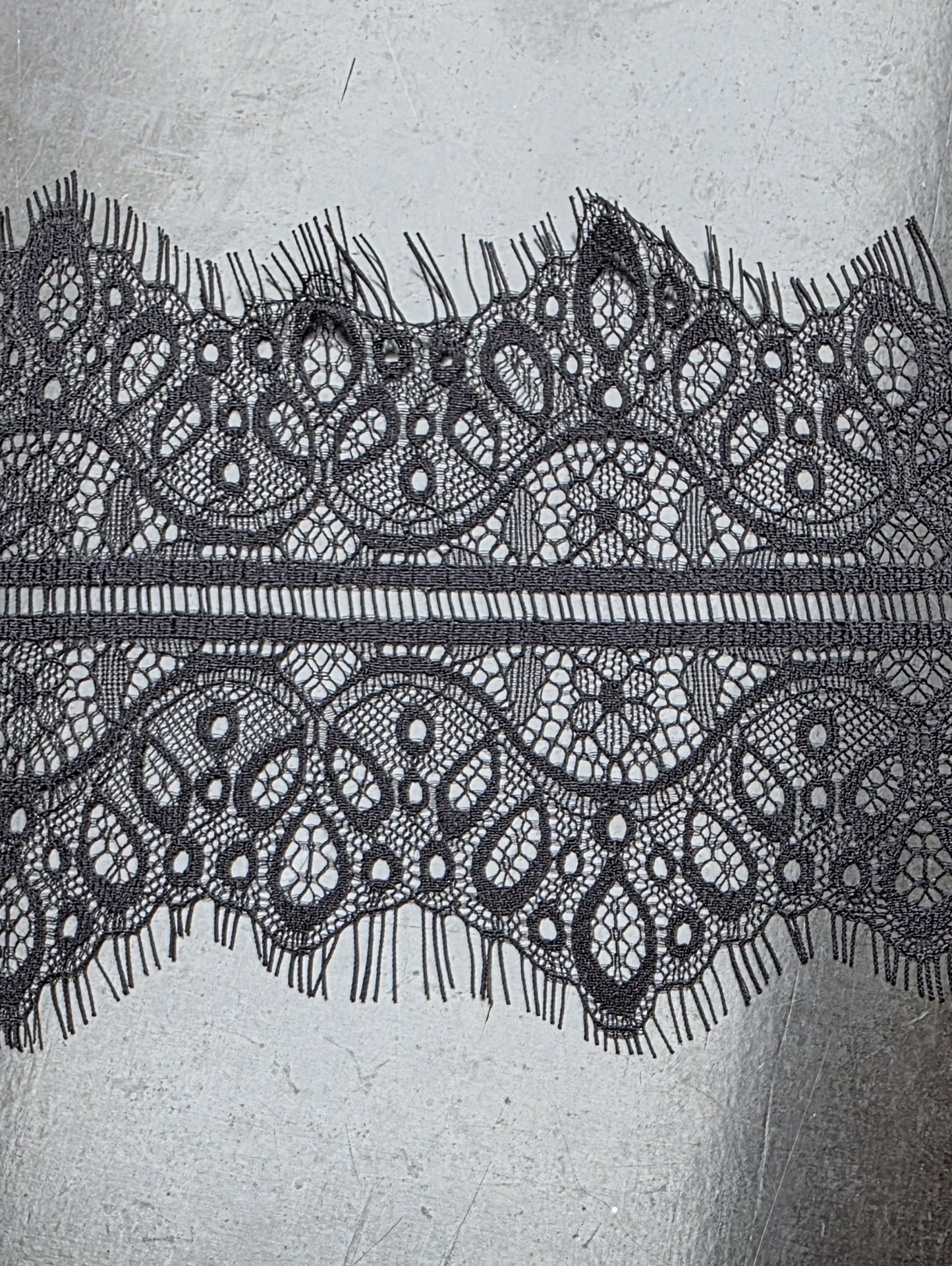 3m long chantilly lace ribbon in white or black color