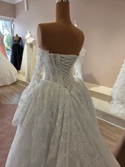 cord eyelash lace fabric used in a dress