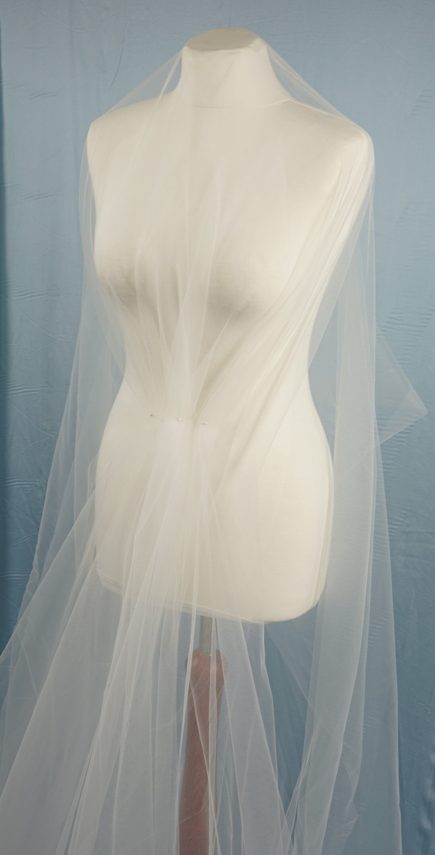 3Meter breiter weicher Tüll, wunderschöner Tüll Stoff für Brautschleier und Hochzeitskleider, Weicher Netzstoff, Brautschleier