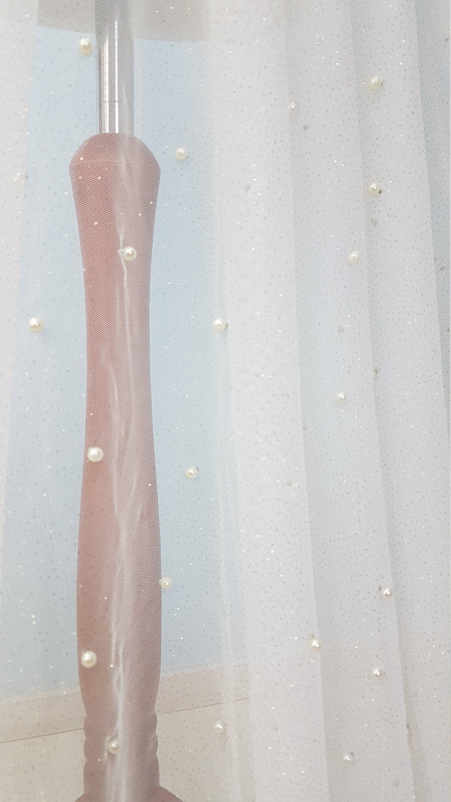 Glitter Pearl-Tulle Fabric for bridal veils and wedding dresses, beautiful soft tulle fabric, veil tulle, white tulle, colored bridal tulle
