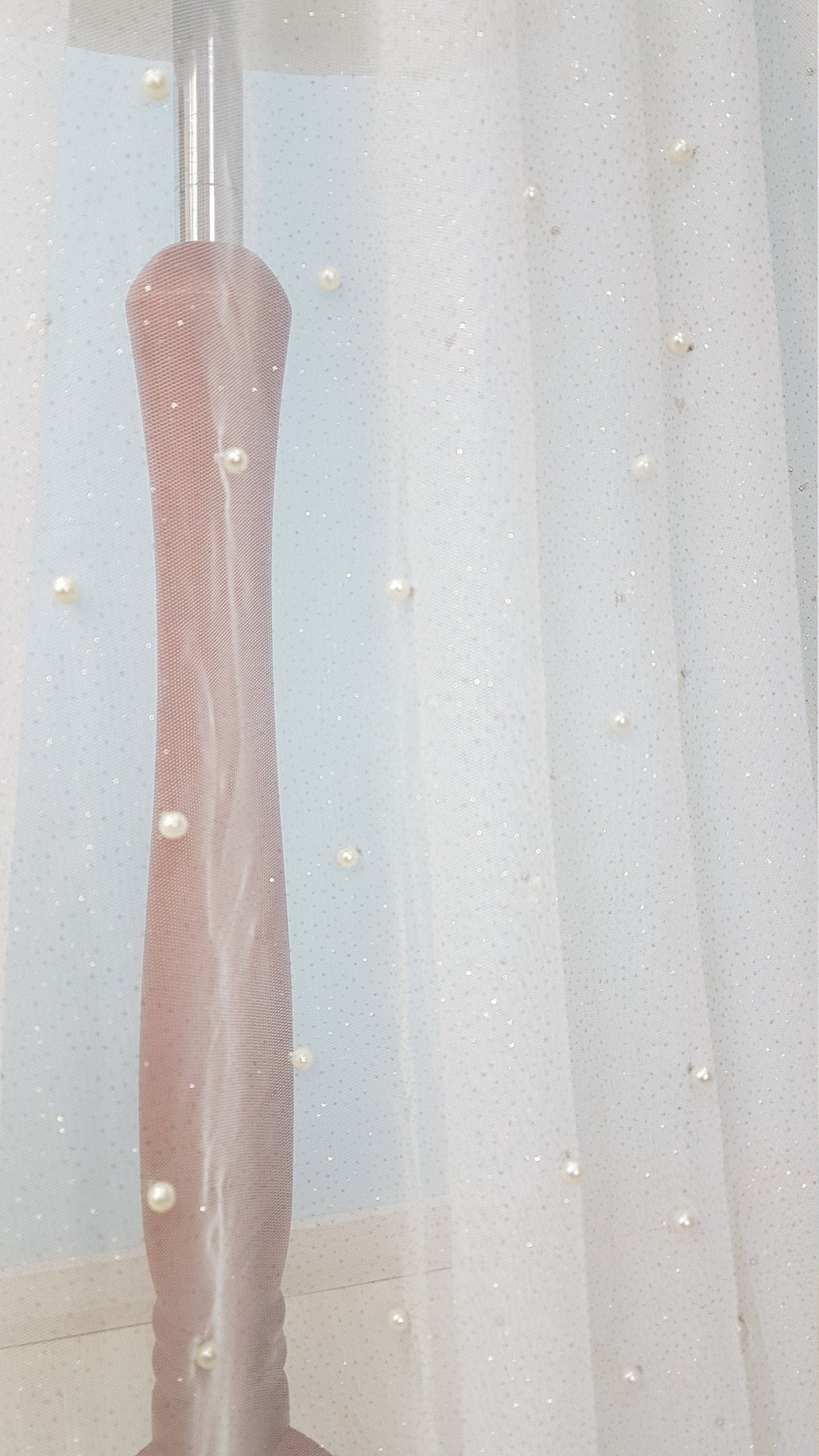 Glitter Pearl-Tulle Fabric for bridal veils and wedding dresses, beautiful soft tulle fabric, veil tulle, white tulle, colored bridal tulle