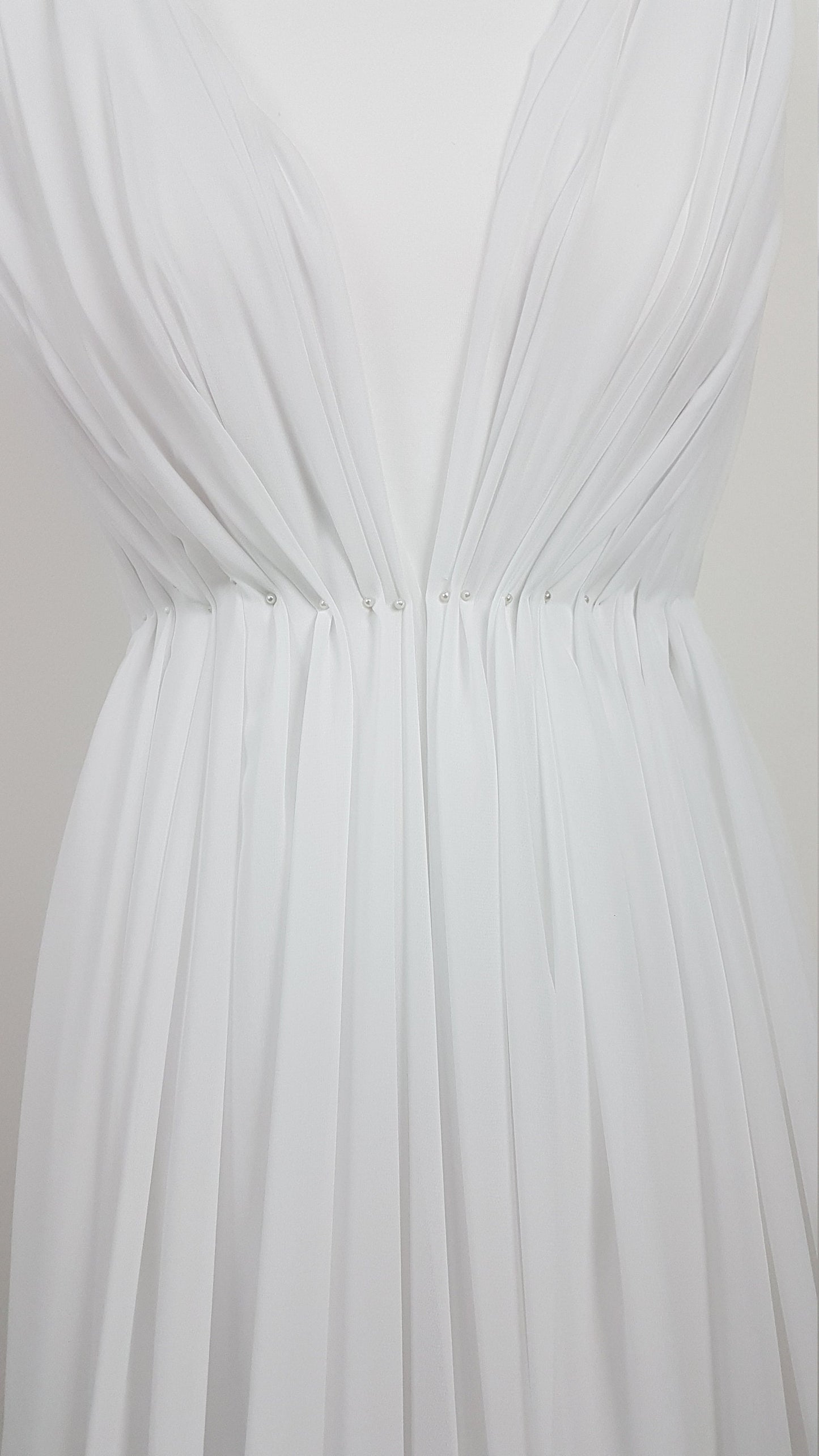 Crepe-Chiffon Fabric in white, ivory, green, red, dark red or black, soft chiffon fabric for dresses and blouses, bridal wear, evening gowns