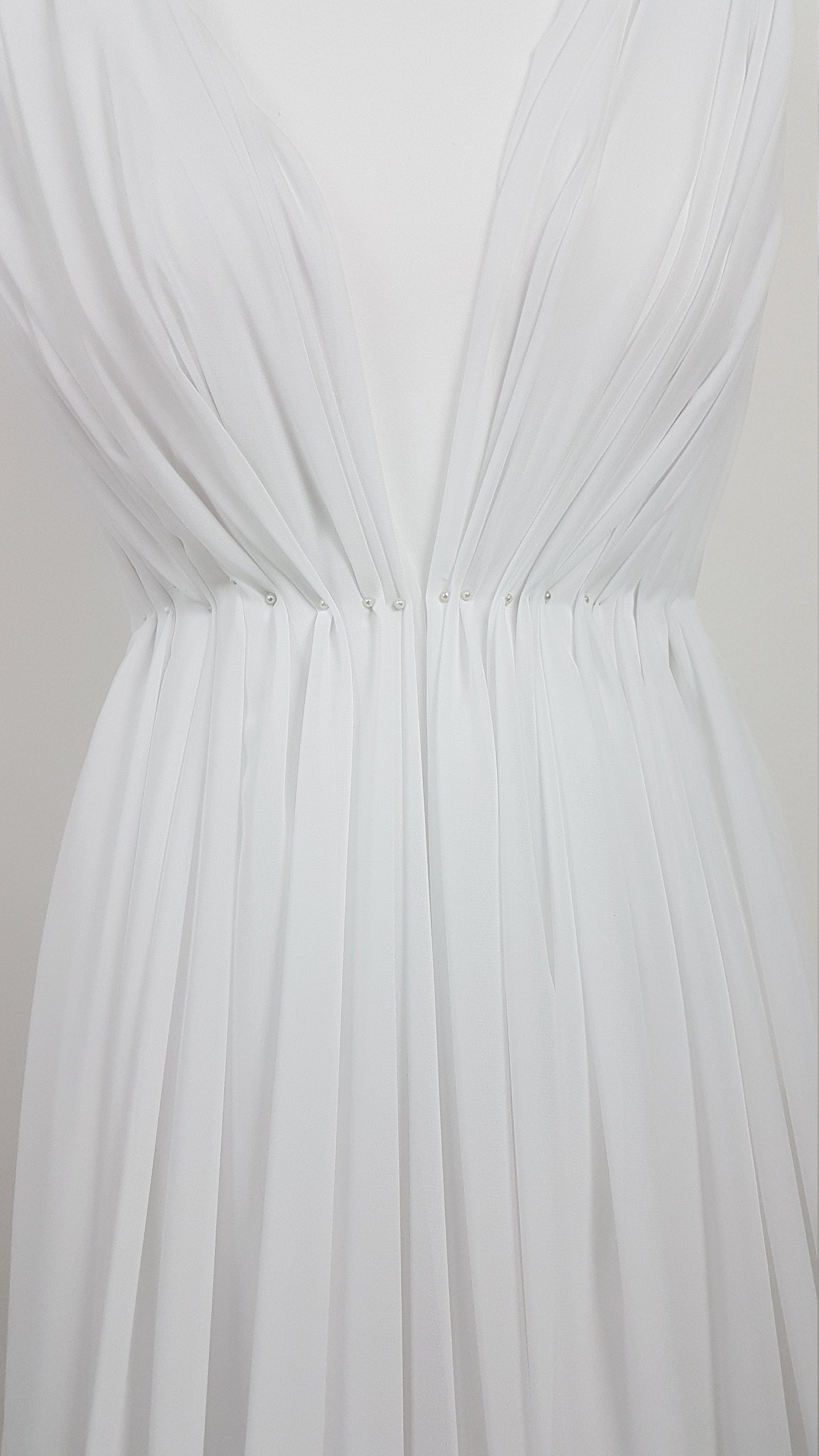 Crepe-Chiffon Fabric in white, ivory, green, red, dark red or black, soft chiffon fabric for dresses and blouses, bridal wear, evening gowns