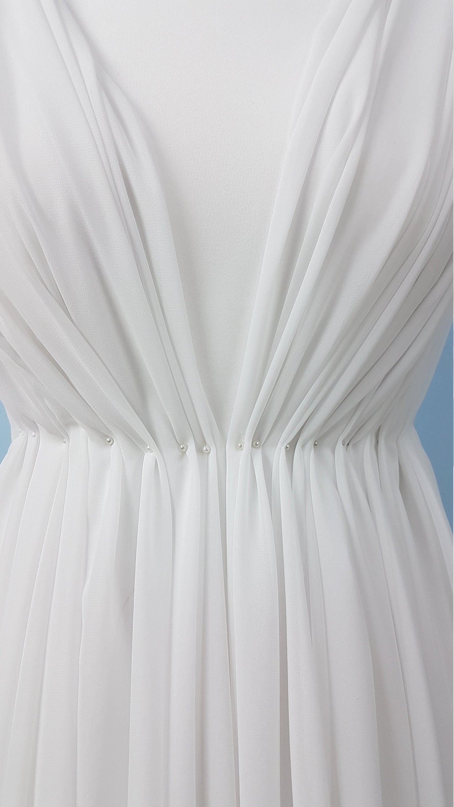 Crepe-Chiffon Fabric in white, ivory, green, red, dark red or black, soft chiffon fabric for dresses and blouses, bridal wear, evening gowns