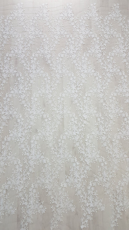 Blumen Spitzen Stoff mit transparenten Pailletten, Hochzeitsspitze, Brautspitze, Stickerei Spitze Stoff LL-1182