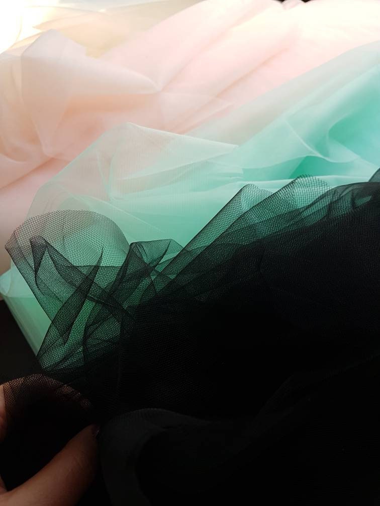 1 Bolt / 54,6 yard (50Meter) length, 3m wide soft tulle, beautiful tulle fabric for bridal veils and wedding dresses, soft net fabric