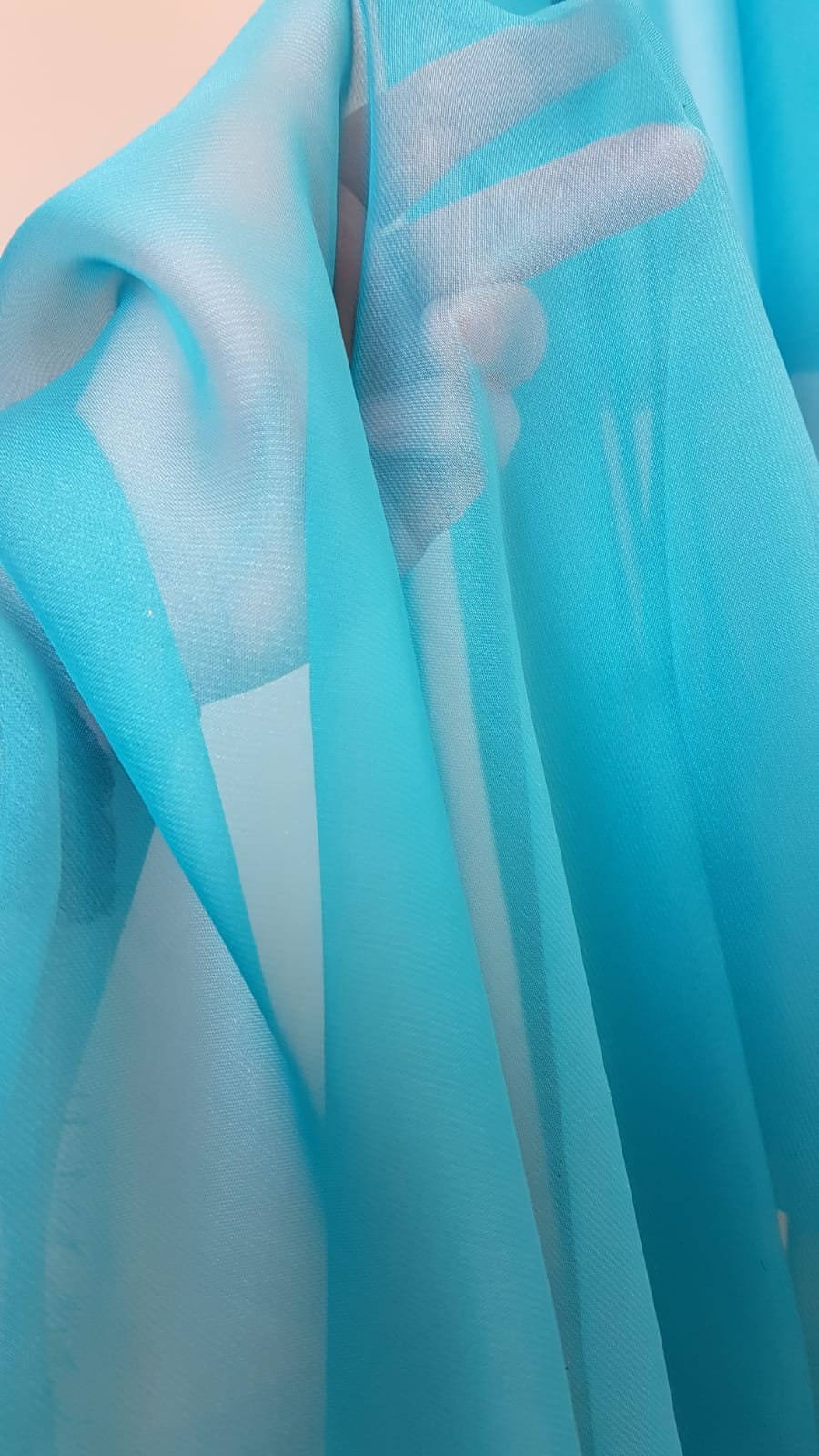 Chiffon Fabric in turquoise, mint, orange, pink, soft chiffon fabric for dresses and blouses, for bridal wear, evening gowns and much more