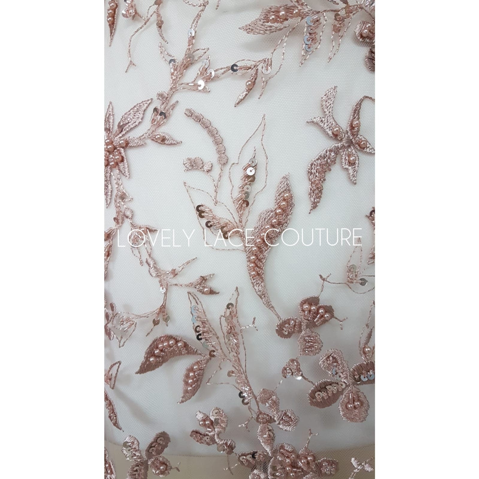 lace fabric in old roseor black color