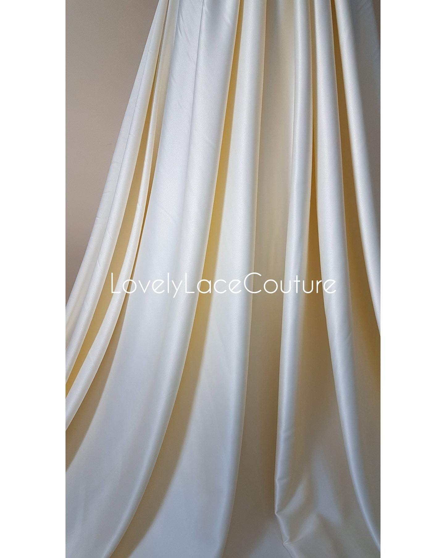 Italienischer Stretch-Satin Stoff in schöner türkis oder champagner Farbe, Duchesse Satin Stoff für Braut- oder Abendkleider, Hochwertig