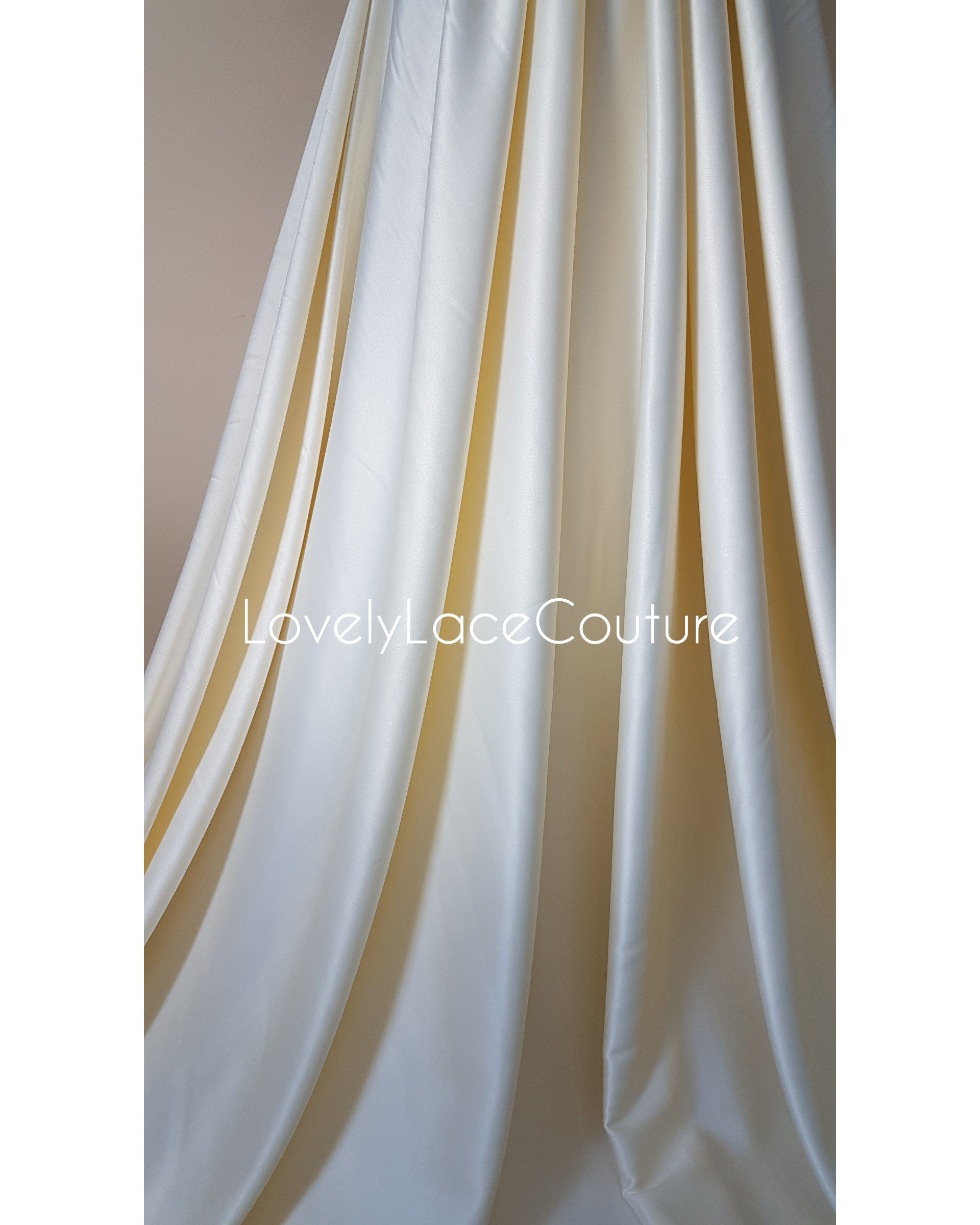 Italienischer Stretch-Satin Stoff in schöner türkis oder champagner Farbe, Duchesse Satin Stoff für Braut- oder Abendkleider, Hochwertig