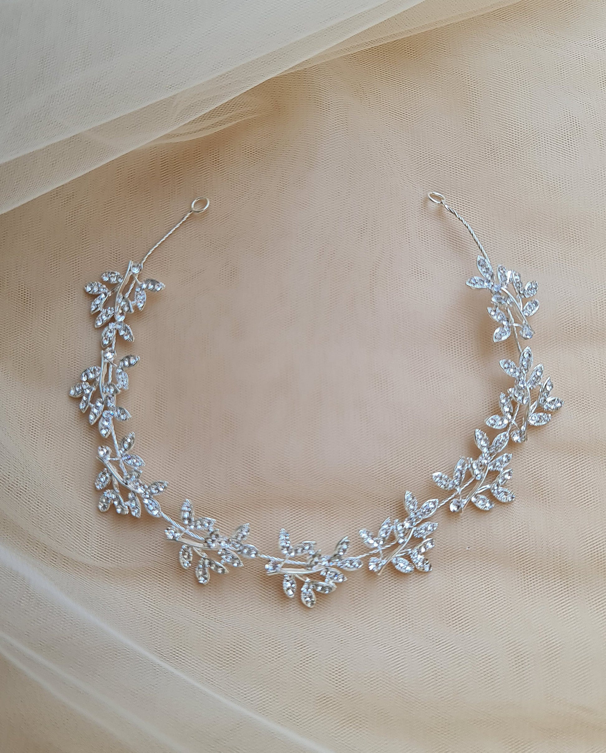 Floral Wedding Tiara, Floral Bridal Tiara, Bridal Crown, Wedding Crown, Floral Bridal Headpiece, Bridal Hair Jewelry LL-1398