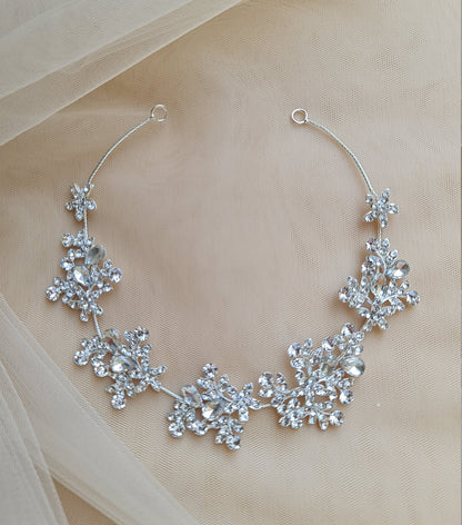 Floral Wedding Tiara, Floral Bridal Tiara, Bridal Crown, Wedding Crown, Floral Bridal Headpiece, Bridal Hair Jewelry LL-1398