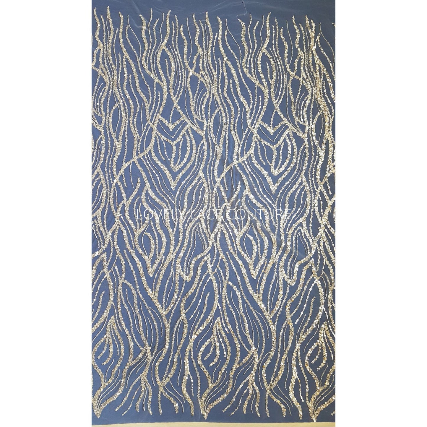 Abstrakte Brautspitze mit Perlen und Pailletten, Couture Spitze, Braut und Hochzeitspitze in off-white LL-1473 und turqouise LL-1474