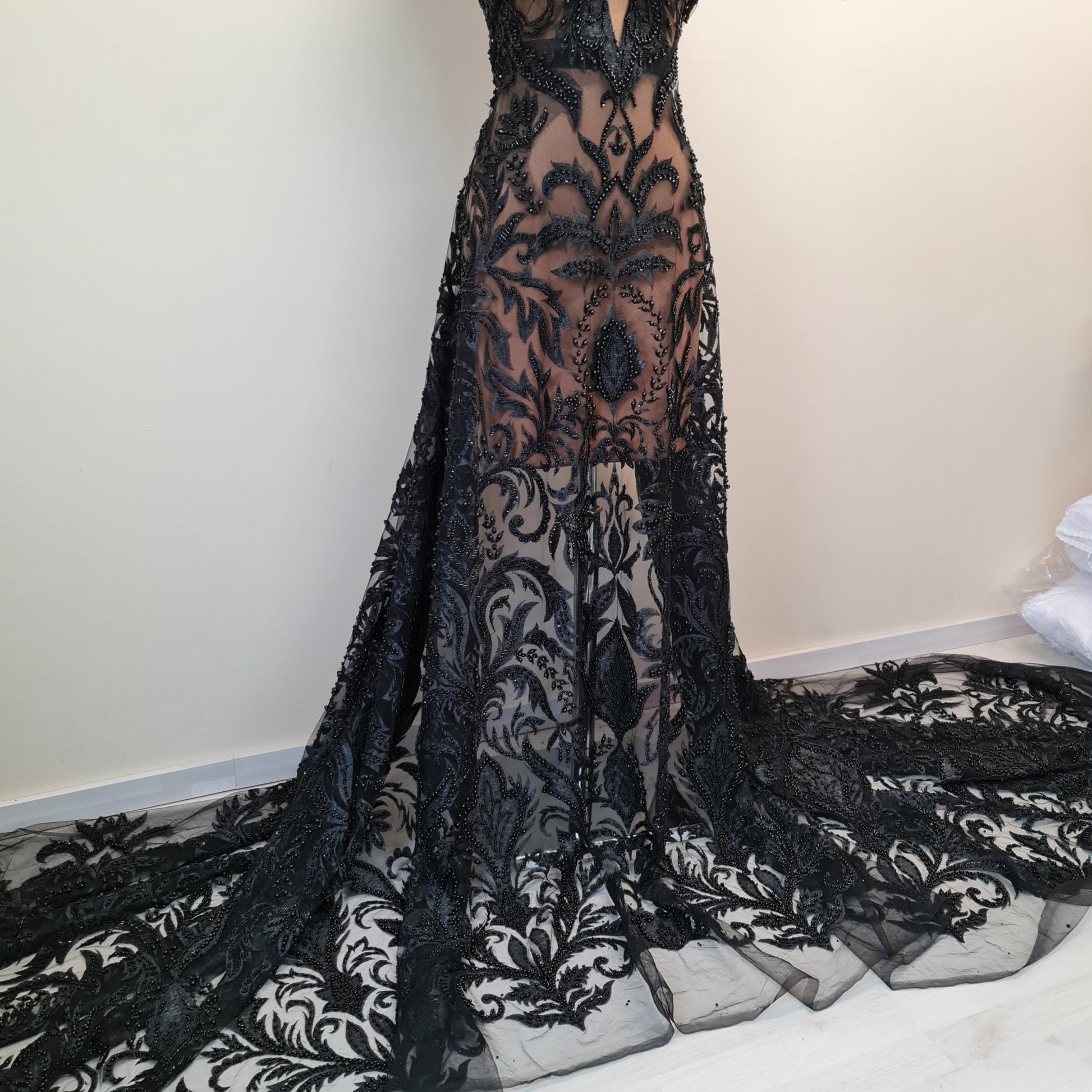black lace, lower part
