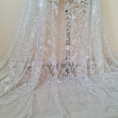 floral lace fabric