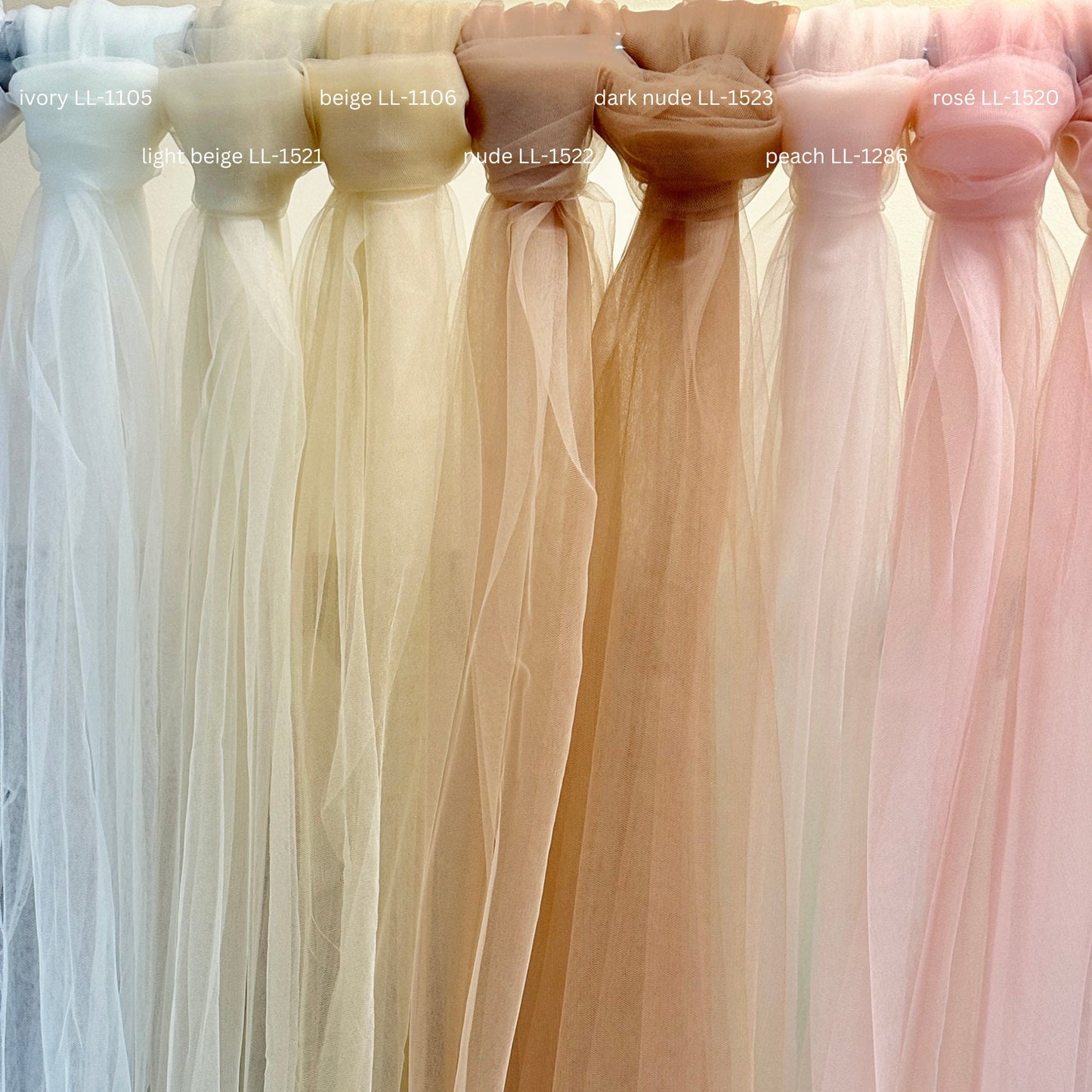 1 Bolt / 54,6 yard (50Meter) length, 3m wide soft tulle, beautiful tulle fabric for bridal veils and wedding dresses, soft net fabric