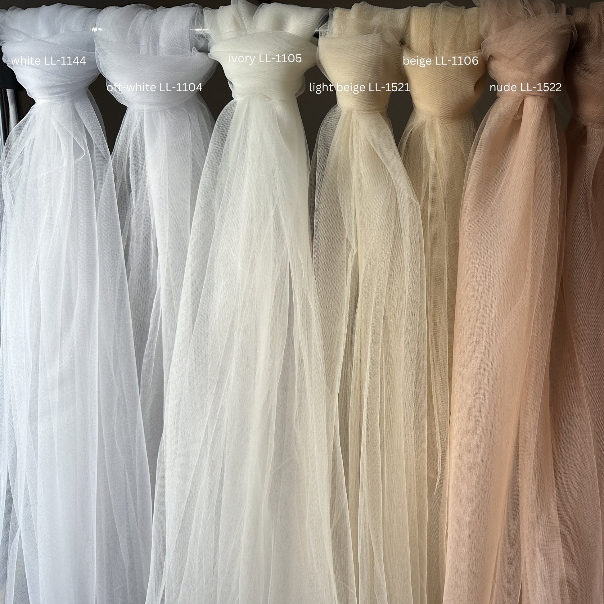 1 Bolt / 54,6 yard (50Meter) length, 3m wide soft tulle, beautiful tulle fabric for bridal veils and wedding dresses, soft net fabric