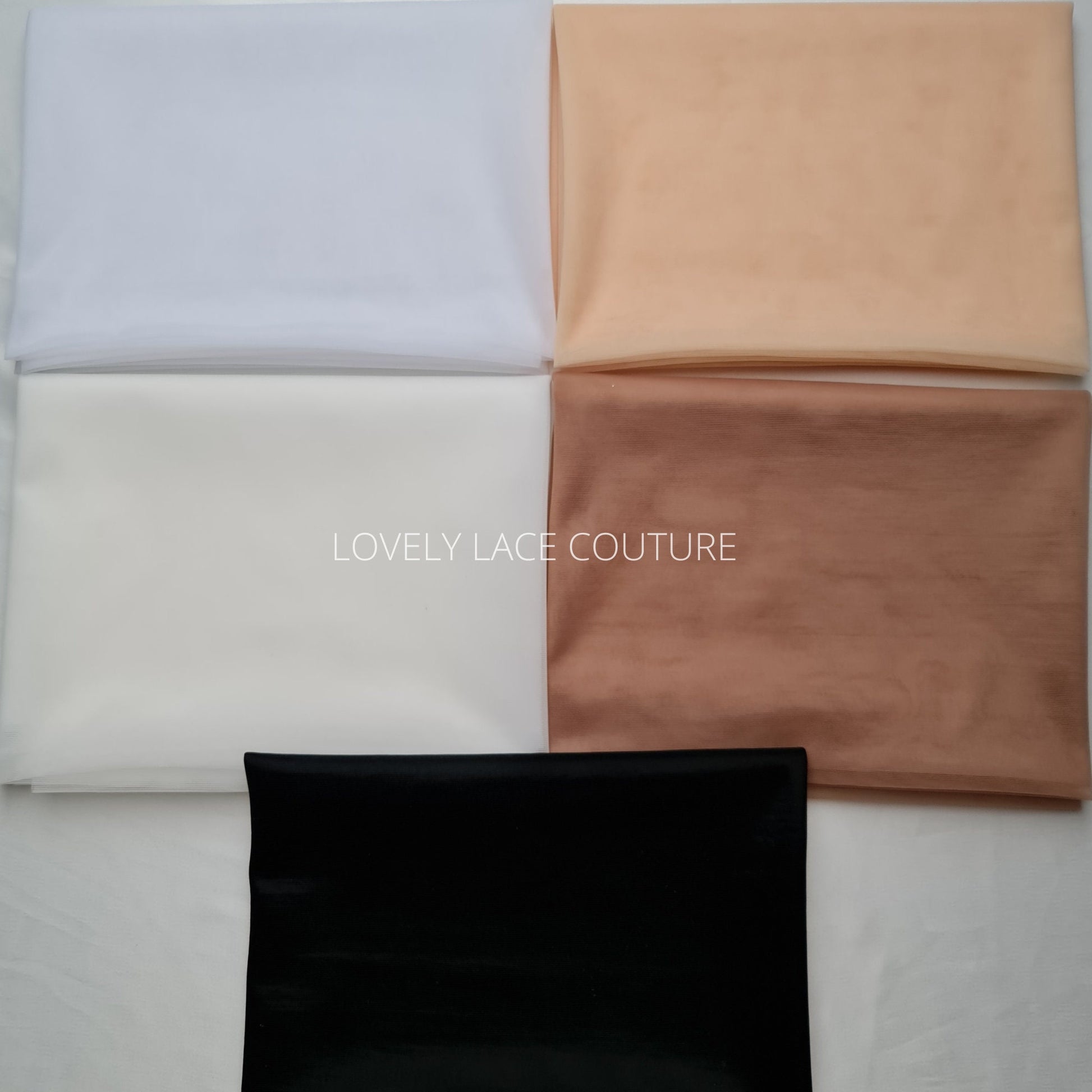 corset mesh fabric, marquisette powernet fabric in white, ivory, bright nude, nude and black color, strong, non stretch, soft feeling