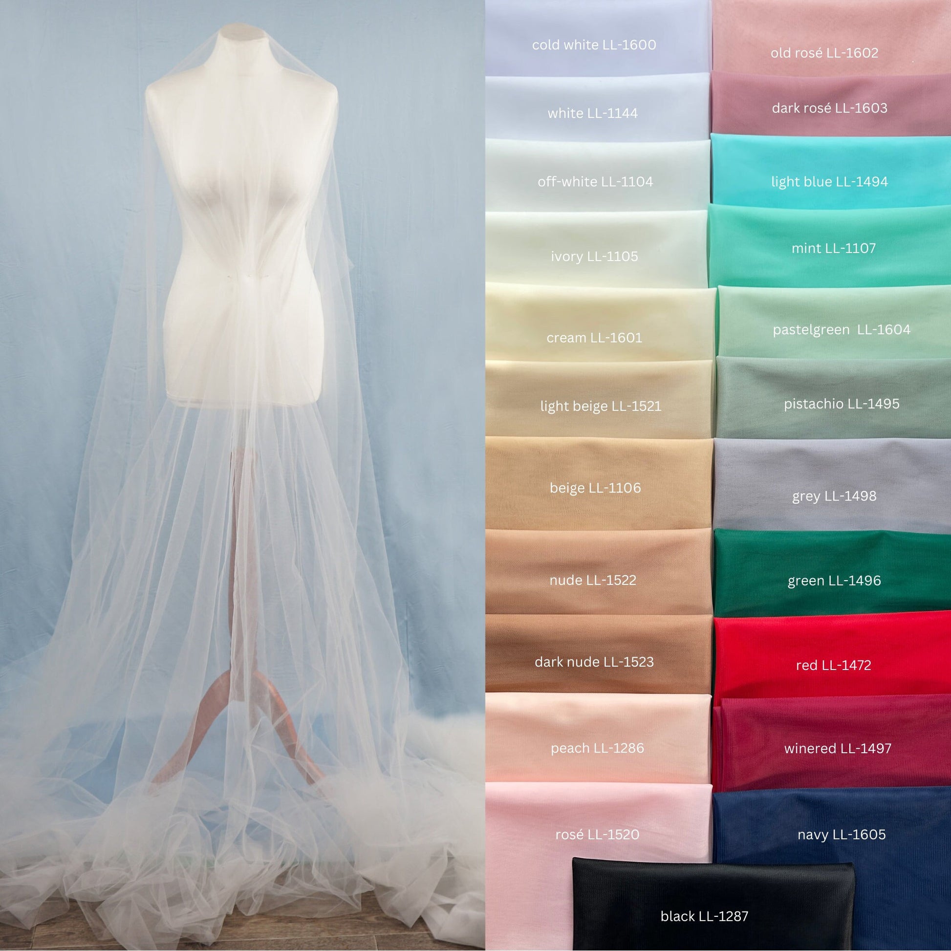 3-meter-wide soft tulle, beautiful tulle fabric for bridal veils and w – LovelyLaceCouture 3-meter-wide soft tulle, beautiful tulle fabric for bridal veils and w – LovelyLaceCouture