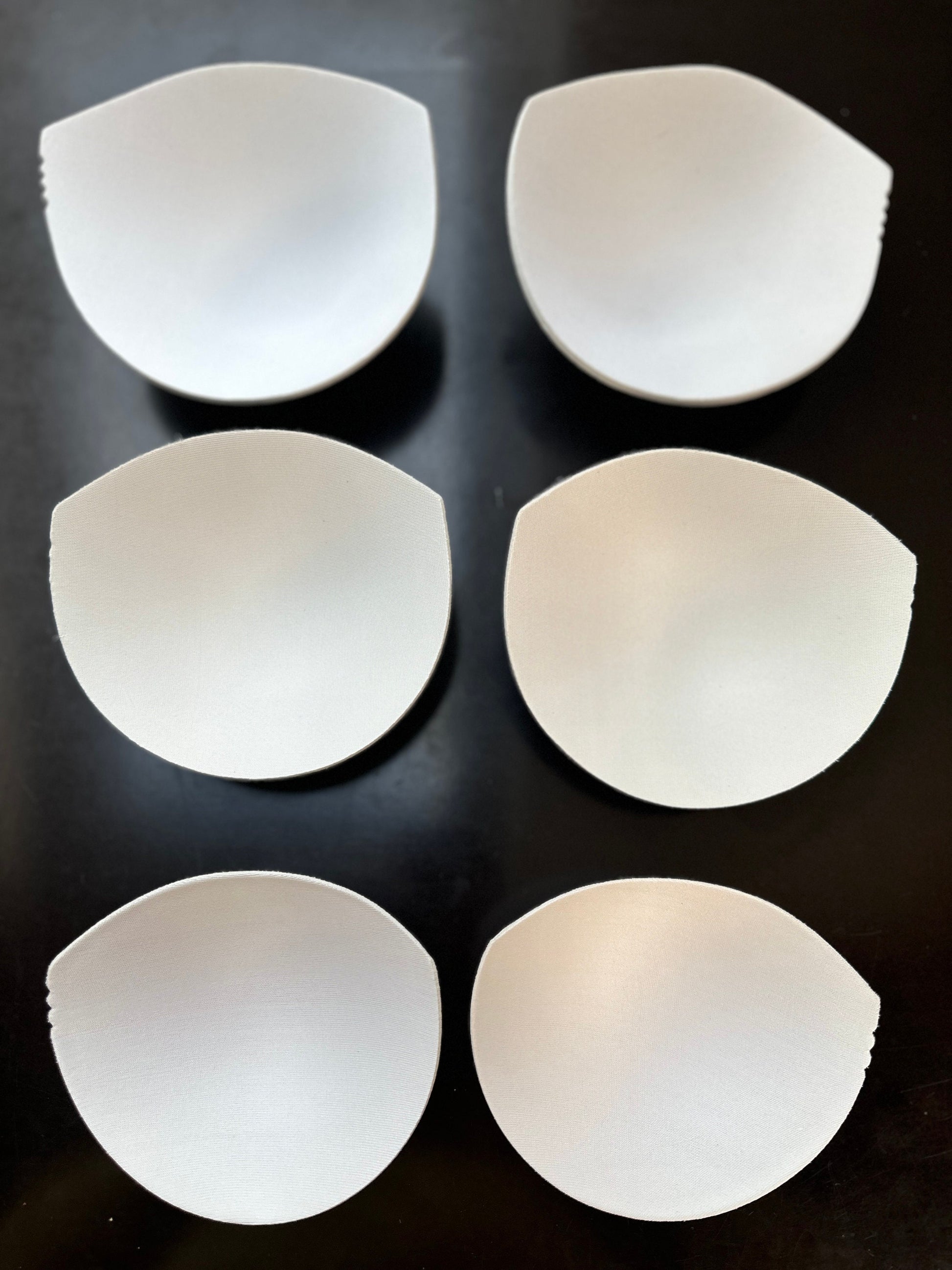 backside white Bra Inserts Non-Push Up Pad