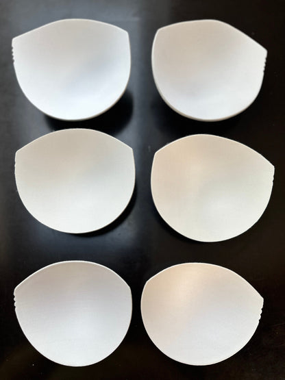 backside white Bra Inserts Non-Push Up Pad