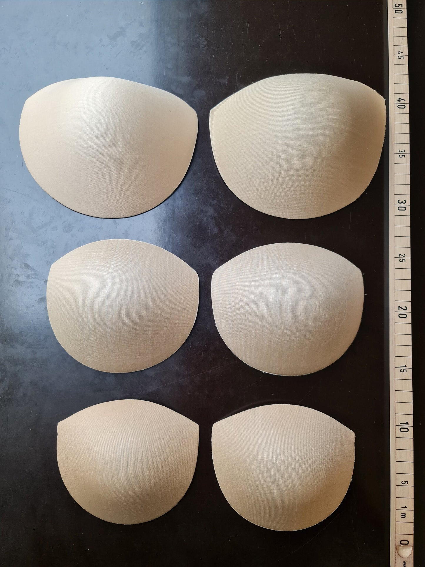 bh cups, Nude Bra Inserts Non-Push Up Pad