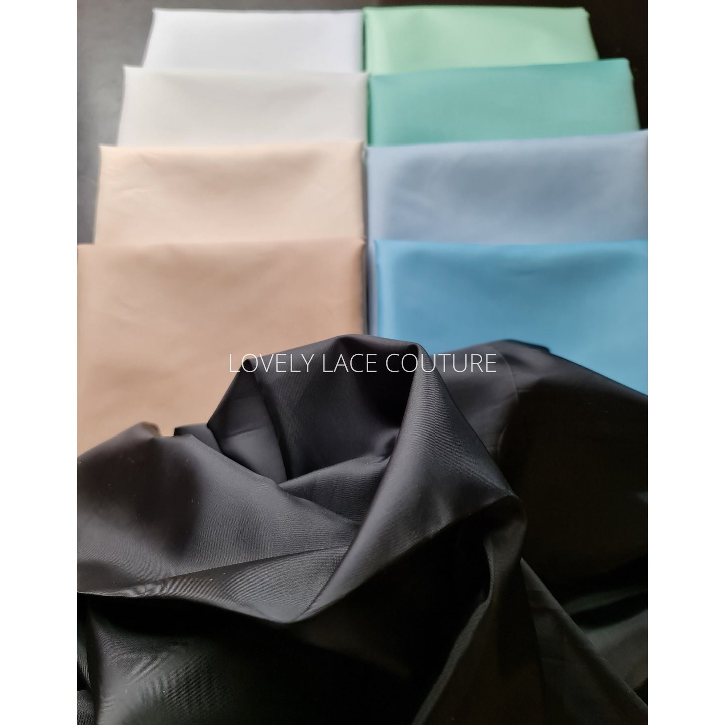 taffeta lining in several colors