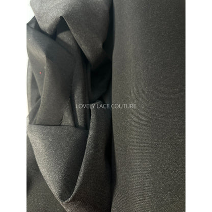 fabric inlay in black color