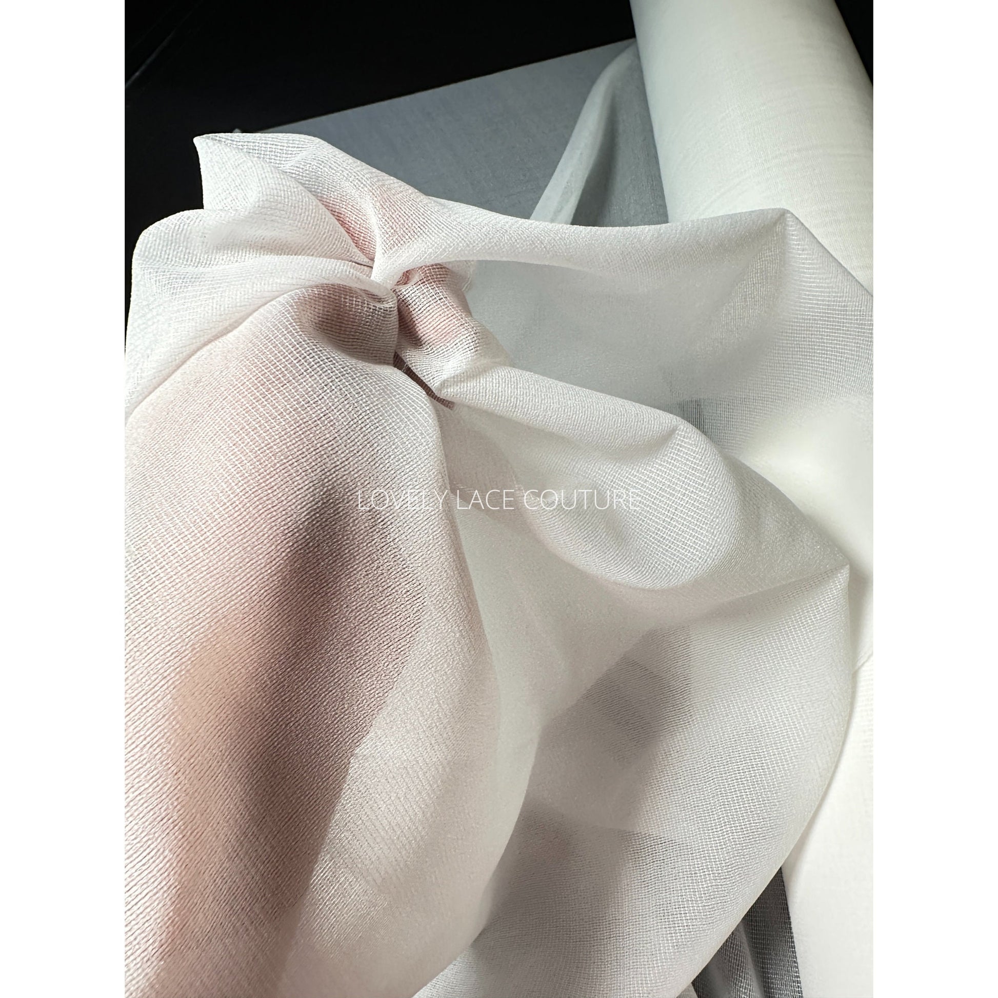 fabric lining on hand