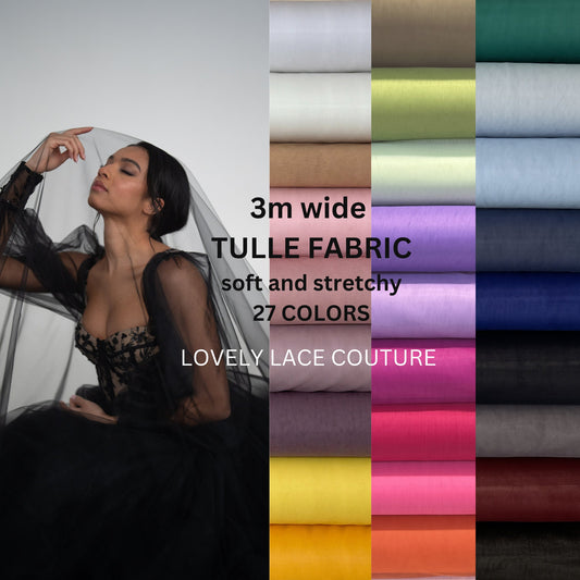 soft tulle fabric in 27 different colors